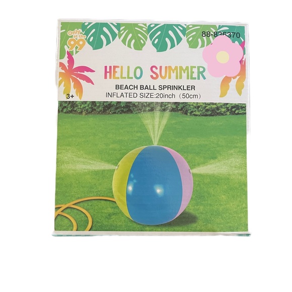 Kids Inflatable Water Spray Ball Sprinkler Toys Outdoor Garden Beach Game Gift - Picture 1 of 4